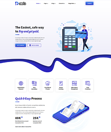 Payment Software Website Template